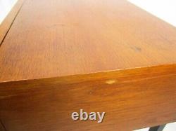 Vintage Funky Nightstand Wood Mid Century Danish Modern style End table Commode