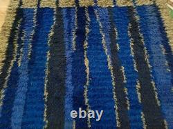 Vintage Handmade Mid Century 1960 Scandinvian Danish Rya Shaggy Rug 176 x 105 cm