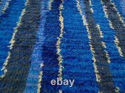 Vintage Handmade Mid Century 1960 Scandinvian Danish Rya Shaggy Rug 176 x 105 cm