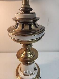 Vintage Mid Century Brass Stiffel Crusaders Medieval Neoclassical UFO Lamp