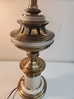 Vintage Mid Century Brass Stiffel Crusaders Medieval Neoclassical UFO Lamp