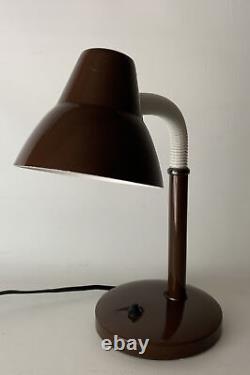 Vintage Mid Century Danish Modern Circa 1970s gooseneck Desk Lamp Space Age