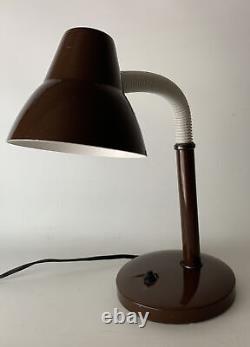 Vintage Mid Century Danish Modern Circa 1970s gooseneck Desk Lamp Space Age