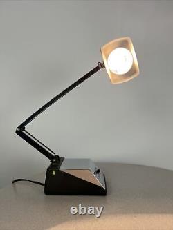 Vintage Mid Century Danish Modern Circa 1979 Chrome Desk Lamp Space Age Taiwan