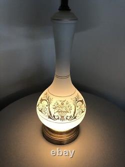 Vintage Mid Century Danish Modern Retro Colonial Genie Bottle Light Up Base Lamp