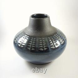 Vintage Mid Century Modern Danish Soholm Einar Johansen Blue Series Vase 3327