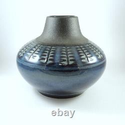 Vintage Mid Century Modern Danish Soholm Einar Johansen Blue Series Vase 3327