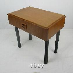 Vintage Nightstand Wood Mid Century Danish Modern style End table Commode Funky