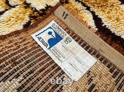 Vintage Scandinvian Mid Century Danish Rya Rug Polish Rug Shaggy Rug 114 x 60 cm