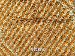 Vintage Scandinvian Mid Century Danish Rya Rug Polish Rug Shaggy Rug 149 x 79 cm