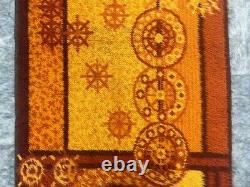 Vintage Scandinvian Mid Century Danish Rya Rug Polish Rug Shaggy Rug 155 x 93 cm