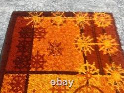 Vintage Scandinvian Mid Century Danish Rya Rug Polish Rug Shaggy Rug 155 x 93 cm