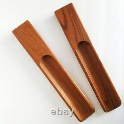 Vntg 60s Teak Salad Tongs MCM Dansk Danish Mid Century Modern JHB Scandinavian